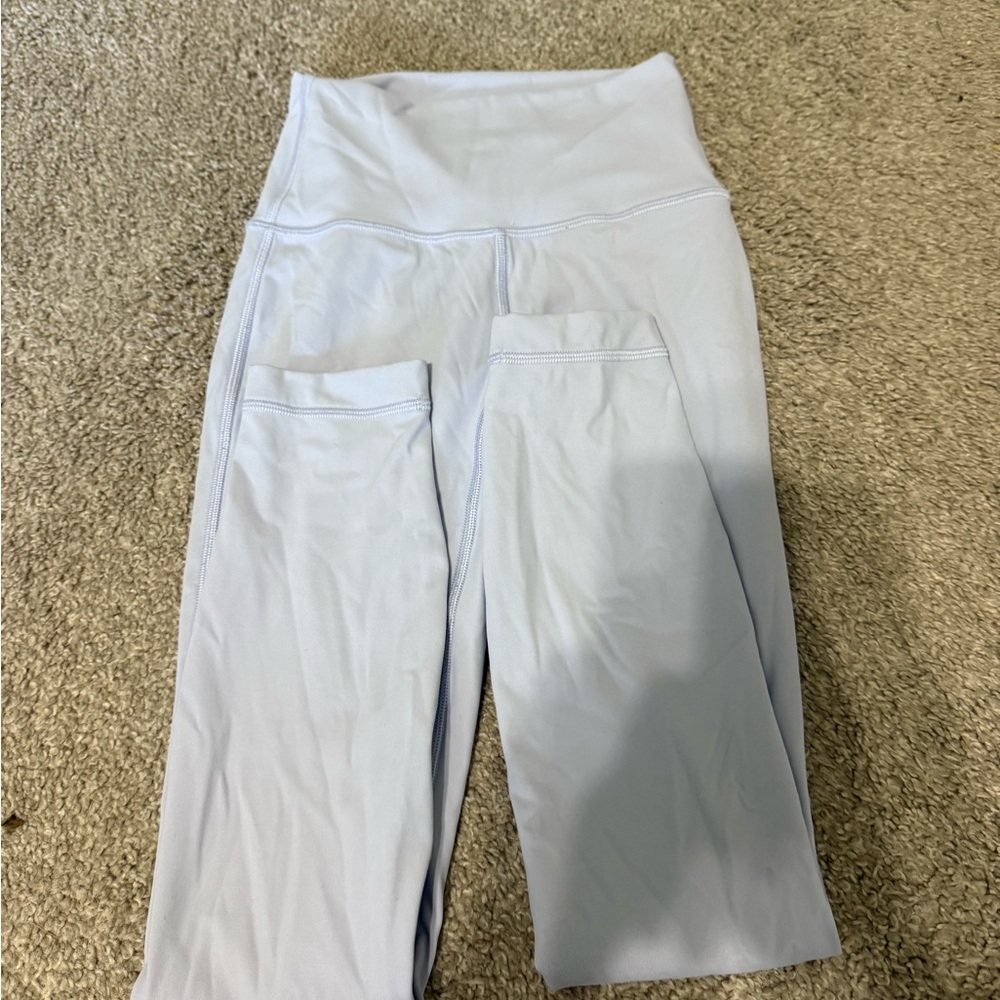 lululemon athletica powdered blue Leggings size 0, 25”